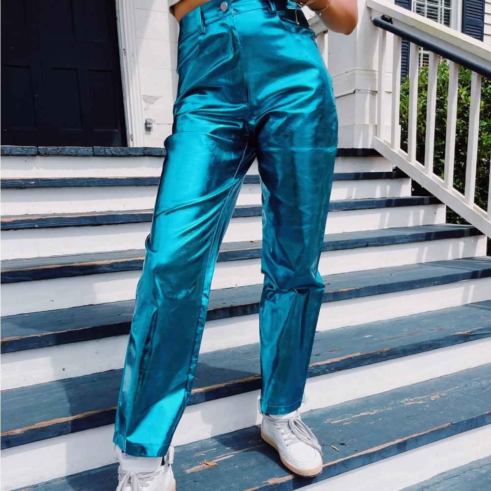 NWT electric blue Triple Thread pants